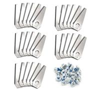 Lames de tondeuses, 30 Pcs Lame Tondeuse Gazon, Lames Durables en Forme de Losange pour les robot tondeuse Bosch Indego, avec Vis