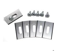 Lames de tonte pour robot - Husqvarna - Lot de 30 lames - Acier inoxydable - Dimensions 36,5x18,5x0,65 mm