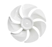 Lames de ventilateur de rechange à sept pales pour ventilateurs de sol silencieux en plastique 25 cm noir et blanc flux d'air amélioré compatibilité de refroidissement efficace (blanc)