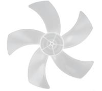 Lames de ventilateur en plastique à cinq feuilles pour ventilateurs sur pied de 40,6 cm, hélice de rechange de 375 mm avec couvercle d'écrou, matériau PP léger pour un refroidissement à faible bruit