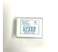 Lames de verre de Microscope, lamelles de verre carrées 18 * 18mm 20 * 20mm 22 * 22mm 24 * 24mm 24 * 32mm 24 * 40mm 100 pièces(24 x 32 mm 100 Pcs)