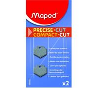 Lames droites - MAPED - 089093 - Set de 2 - Pour massicots COMPACT CUT A4 - Précision élevée