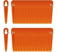 Lames en plastique - Compatibles STIHL PolyCut 2-2 / 3-2, FSA 45/57, FSE 52 - Nylon 90 mm - Lot de 100 - Orange