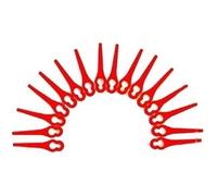 Lames en plastique - Florabest - Lot de 100 - Gros trou 10mm - Petit trou 5mm - 83mm de longueur