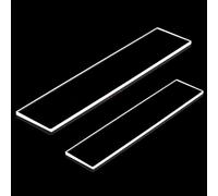 Lames en verre de quartz transparent, 100 pièces, 75x25x2mm, pureté 99.99%, Transmission U-V 90% for Applications de laboratoire et industrielles