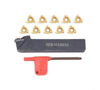 Lames Inserts Rotatifs Insert Carbure, Outils tournage indexable fraisage lames outils de tournage, Porte-outil de tournage en carbure, Ser1616h16 porte - outil de tournage de fil + 16er ag60 lame