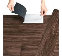 Lames Laminées PVC Vinyle Design Revêtement de Sol Adhésif Compatible au Plancher Chauffant 42 Pièces 5,85 m² Smoked Oak Chêne Fumé