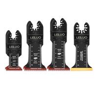 Lames Multitool Extra Longues 7 Pièces LEILUO 70mm Dents Japonaises et 55mm Lames Oscillantes Titane pour Bois avec Clous Lame de Scie Oscillante Compatible avec les marques DeWalt Makita et autres