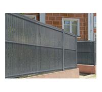 Lames PVC rigide Occultation - Casanoov - CINTO - 2m H.150cm - Gris - Avec clips et profil de finition