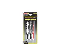 Ryobi - Blister 3 lames spéciales scie sabre (bois/métal/plastique) - emmanchement universel - RAK3RBWM
