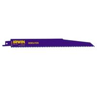 5 Lames de scie sabre Irwin 225mm démolition