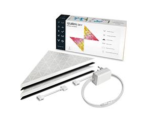 LaMetric Sky Starter Kit, 2 tuiles triangulaires LED avec 64 RGB (16 m couleurs) Triangle Pixel per Tile - Modulaire Wi-Fi Enabled Indoor White Wall Light for Décoration, Gaming and Smart Home