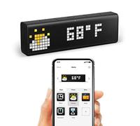 Smart Atoms Limited Horloge Wi‑Fi LaMetric Time avec applications Noir
