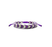 LAMIBEE Bracelet tibétain Bisexualité Pansexualité LGBT Proud Love | Amulette et bracelet bohème en corde pour homme et femme Fil pour elle et lui, 6.7 inches, Agate