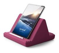 Lamicall Coussin de Support pour Tablette - Oreiller Support Tablette pour Canapé-lit, 2022 iPad Pro 9.7, 10.5, 12.9, iPad Air Mini 2 3 4, Switch, Tab, iPhone, Livre, Autre Tablette - Rouge Violacé