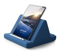 Lamicall Coussin de Support pour Tablette - Oreiller Support Tablette pour Canapé-lit, pour 2022 iPad Pro 9.7, 10.5, 12.9, iPad Air Mini 2 3 4, Switch, Tab, iPhone, Livre, Autre Tablette - Bleu