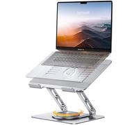 Lamicall Support Ordinateur Portable - [360° Rotation] [Base Améliorée, Plus Stable] Support PC Portable Aluminium, Hauteur & Angle Réglable, Laptop Stand Ergonomique Compatible avec 10-17,3"