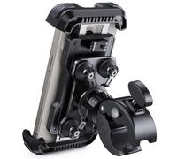 Lamicall Support Téléphone Moto Anti-vibration - [Double Amortisseur] 360° Rotation, 1S Libération avec Un Bouton, Support Téléphone Vélo pour iPhone 17 16 15 14 13 Series, Huawei, 4,7-6,8" Smartphone