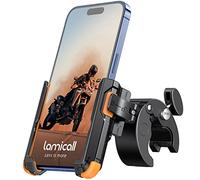 Lamicall Support Téléphone Vélo [1S Libération] Rotation à 360°, Support Téléphone Moto avec Pince de Guidon à Dégagement Rapide pour iPhone 16/15/14/13/12 Pro Max, XS, XR, Huawei, Appareils 4.7-6.8”