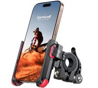 Lamicall Support Téléphone Vélo - [Ne Bloque Pas la Caméra] 360° Rotation, Support Téléphone Moto Universel, Placement et Retrait Rapides, pour iPhone 17/16/15/14/13/12/11, Huawei, 4,7-7" Smartphone