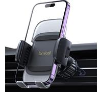 Lamicall Support Téléphone Voiture de Grille d'Aération - [2023 Pince à Ressort] Libération Rapide, 360° Rotation, Porte Universel Téléphone Voiture pour iPhone 17 16 15 14, Huawei, 4-7” Smartphones