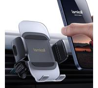 Lamicall Support Téléphone Voiture de Grille d'Aération, [Conception Translucide] Libération Rapide, Crochet en Métal, Porte Téléphone Voiture pour iPhone 17 16 15 14 13 12, Huawei, 4-7” Smartphones