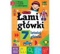Lamigrammes de la tête d'un enfant de 7 ans. Labyrinthes, mots croisés, tâches logiques.
