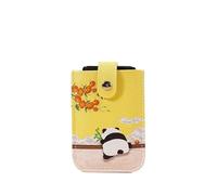 Laminated Concealed Mini Card Wallet Pull-Out Type RFID Blocking ID Holder 6 Pockets PU Leather Business Case(3)