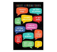 Laminated Wellness Poster Set, Daily Affirmations for Pediatric Clinic & School, Office Wall Decor Therapist Resources, Mental Health Awareness (Unframed,16x24inch(40x60cm))
