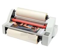 Laminateur, machine de stratification, laminateur de rouleau de film V350, taille A3, quatre rouleaux de laminage à chaud, contrôle de température électronique, mode de chauffage simple