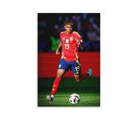 Lamine Yamal Impression sur toile Motif footballeur 50 x 75 cm