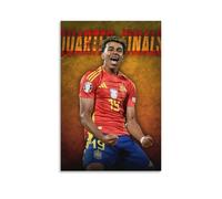 Lamine Yamal Poster sur toile à suspendre Motif footballeur 60 x 90 cm