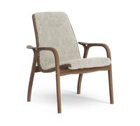 Laminett Fauteuil Noyer Laqué/Moonlight/Peau de Mouton