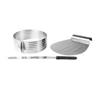 Lacor 68527 - Ensemble de 3 ustensiles, ensemble coupe-gâteau, pâte, anneau