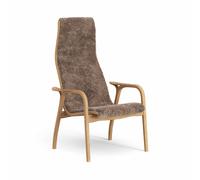 Lamino Fauteuil Haut Chêne Huilé/Sahara/Peau de Mouton