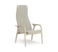 Lamino Fauteuil Haut Hêtre Laqué/Moonlight/Peau de Mouton