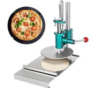 Laminoir à pâte à pizza électrique robuste, machine à pâtes professionnelle avec épaisseur réglable, plaque de pression en acier inoxydable pour un étalage uniforme, base robuste en fonte pour les c