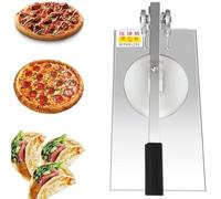 Laminoir à pâte à Pizza, presse à Pizza domestique en acier inoxydable de 20 à 24 cm, presse manuelle, fabrication facile de pizza faite maison(24cm)