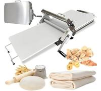 Laminoir à PâTe Compact manuel pliable, machine commerciale à usage domestique, épaisseur réglable 0-17,5 mm/0-27 mm, rouleau à pâtisserie pliable en acier inoxydable pour pizzas, croissants