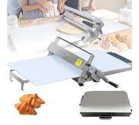 Laminoir à PâTe éLectrique à éPaisseur RéGlable, Machine à Laminer la PâTe Pliable, avec Plaque de Laminage, Machine à Laminer la PâTe Manuelle, pour Pizzas, PâTisseries et Fondants Width15.74in