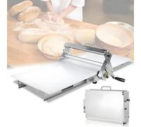 Laminoir À Pâte En Acier Inoxydable, Laminoir À Pâte Pliable Professionnel, Laminoir À Pâte Domestique/Professionnel, Épaisseur Réglable, Poignée Ergonomique, Pour Croissants, Pâte Feuilletée,S