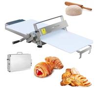 Laminoir à Pâte Manuel A300 Machine Pliable Laminoir à Pâte Presse à Pizza Automatique de Qualité Professionnelle en Acier Inoxydable, pour Pain et Pâte Feuilletée