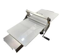 Laminoir à Pâte Manuel Acier Inoxydable, Laminoir à Pâte en Acier Inoxydable, Laminoir Manuel à épaisseur Réglable, Laminoir à Pâtisserie Pliable Professionnel pour Boulangerie, Pizza