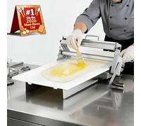 Laminoir à Pâte Manuel Acier Inoxydable, Laminoir à Pâte en Acier Inoxydable, Laminoir Manuel à épaisseur Réglable, Laminoir à Pâtisserie Pliable Professionnel pour Boulangerie, Pizza Width11.81in