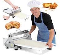 Laminoir à Pâte Manuel en Acier Inoxydable, Idéal pour La Maison, pour Croissants et Pâte Feuilletée. épaisseur Réglable de 0 à 25 mm A400