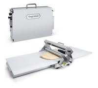 Laminoir à PâTe Manuel en Acier Inoxydable,Pliable Laminoir Pate FeuilletéE avec RéGlable 0,5 à 17,5 Mm / 0,5 à 27 Mm,Laminoire Patisserie pour Boulangerie,Pizza,Croissants et Fondants(Commercial)