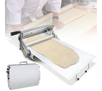 Laminoir à pâte manuel pliable en acier inoxydable épaisseur réglable pour croissants, pizzas, boulangerie