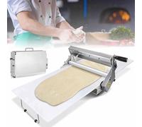 Laminoir à pâte manuel pliable pour boulangerie, pizza et croissants | Rouleau à pâtisserie en acier inoxydable | Épaisseur réglable | 0,5-17,5 mm/0,5-27 mm | Usage professionnel et domestique (101