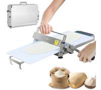 Laminoir à pâte pliable compact avec 10 épaisseurs réglables, pour boulangeries domestiques et professionnelles, nettoyage facile, acier inoxydable B400