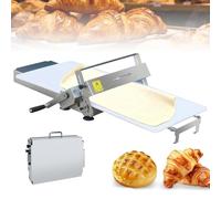 Laminoir a Pate Pliable Inoxydable, Laminoir Patisserie, Laminoir à Pâte Manuel, Pour Pâte Feuilletée Et Fondante, Épaisseur Réglable 0-25mm, Usage Commercial Et Domestique